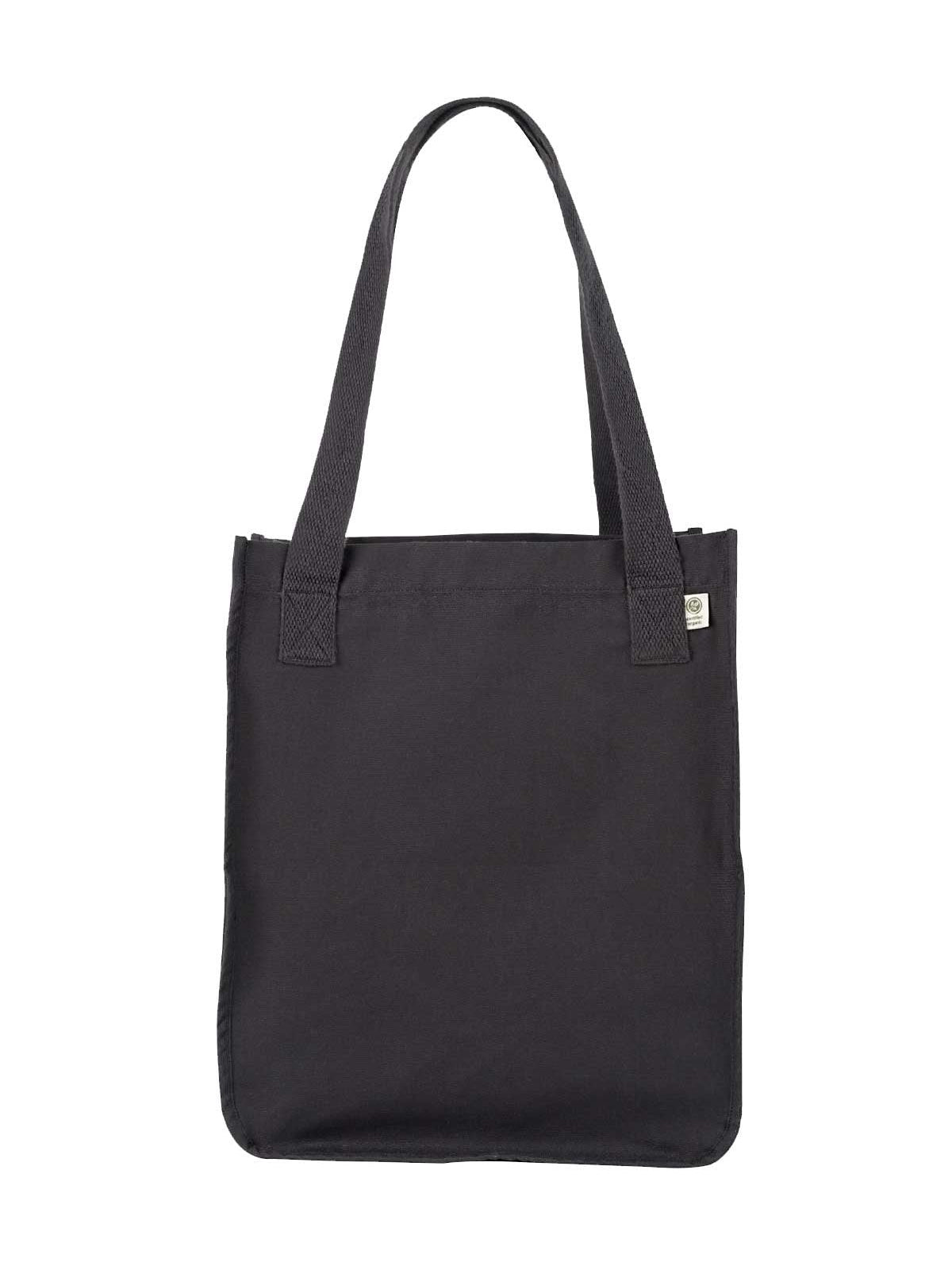  econscious Organic Cotton Canvas Market Tote-Bags-econscious-Black-Thread Logic