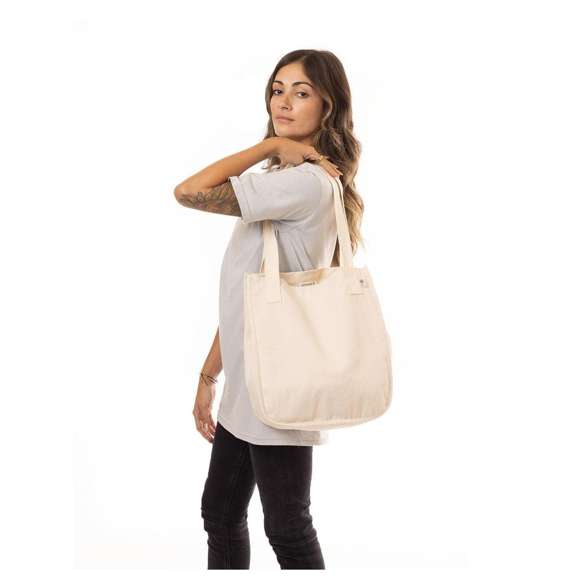 no-logo  econscious Organic Cotton Canvas Market Tote-Bags-econscious-Natural-Thread Logic