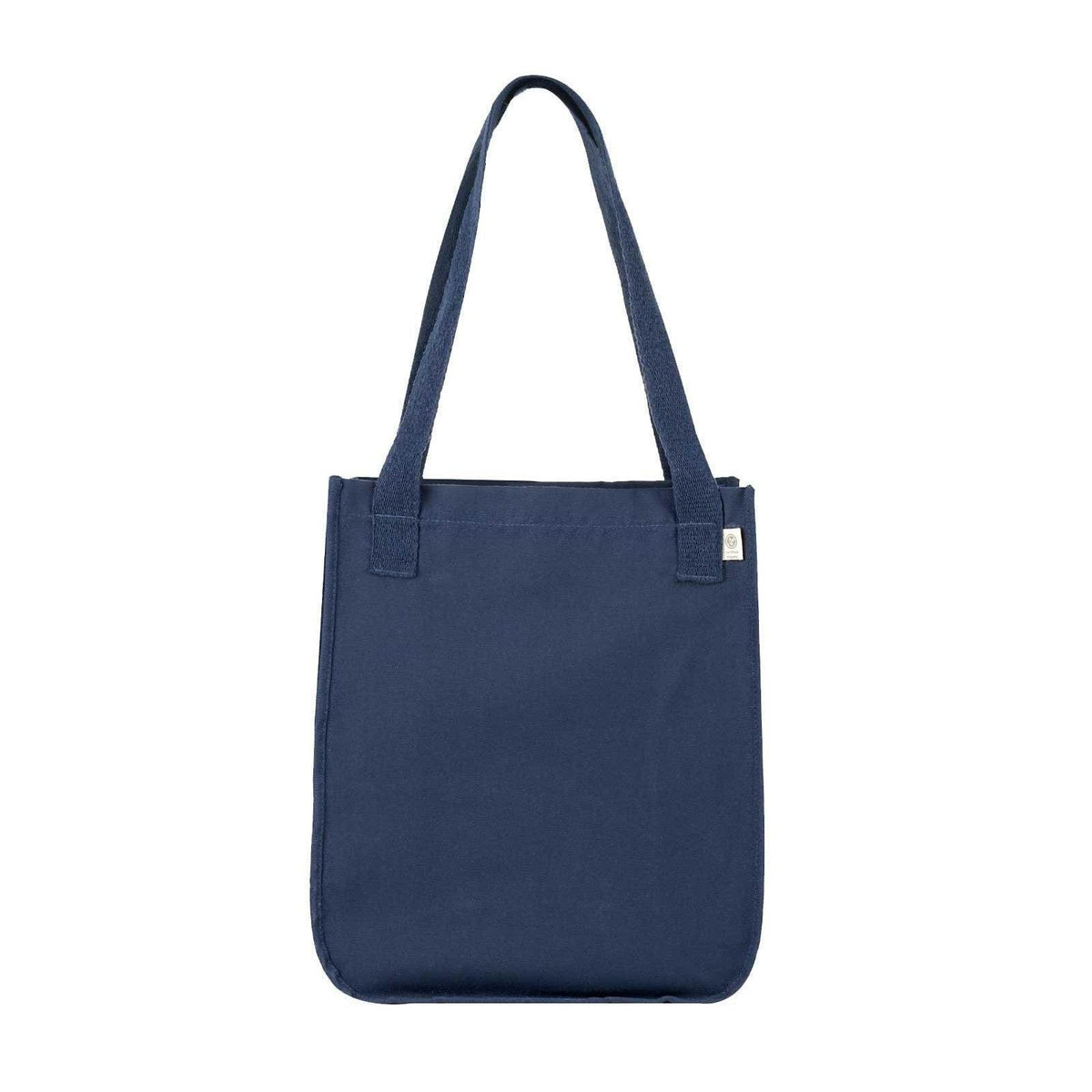no-logo  econscious Organic Cotton Canvas Market Tote-Bags-econscious-Navy-Thread Logic