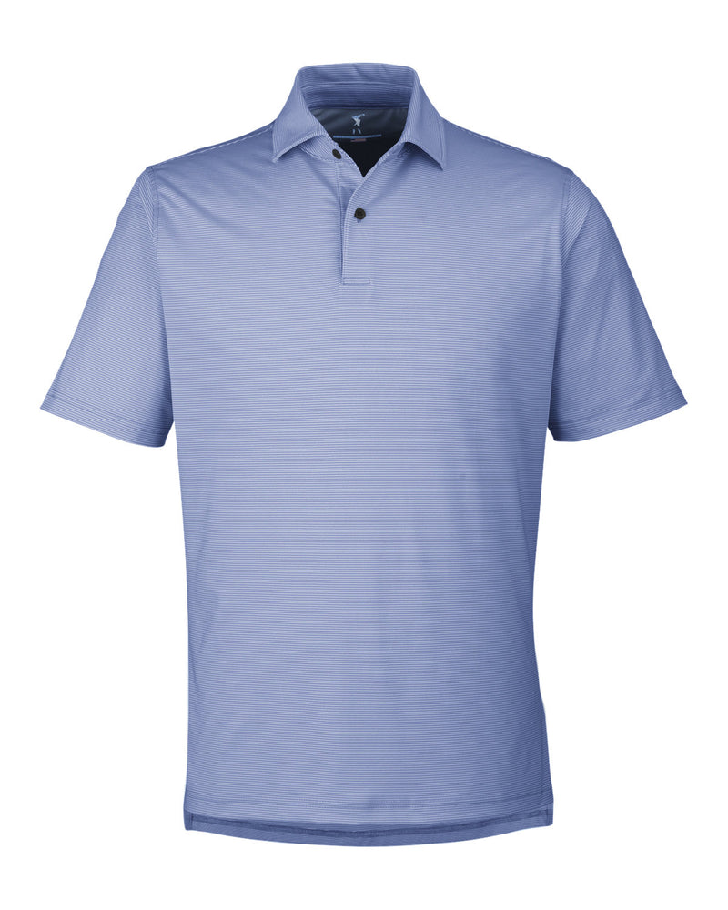 Fairway & Greene USA Made Made Mini Stripe Tech Polo