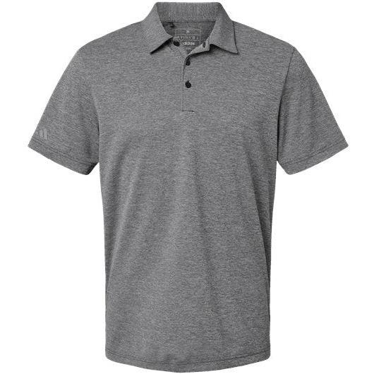 no-logo Adidas Heathered Polo-Adidas-Black Melange-S-Thread Logic