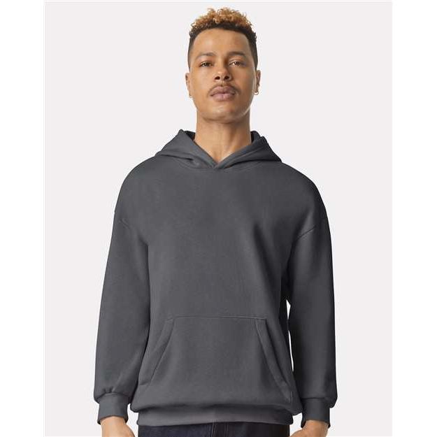 no-logo American Apparel ReFlex Fleece Pullover Hoodie-American Apparel-Asphalt-XS-Thread Logic