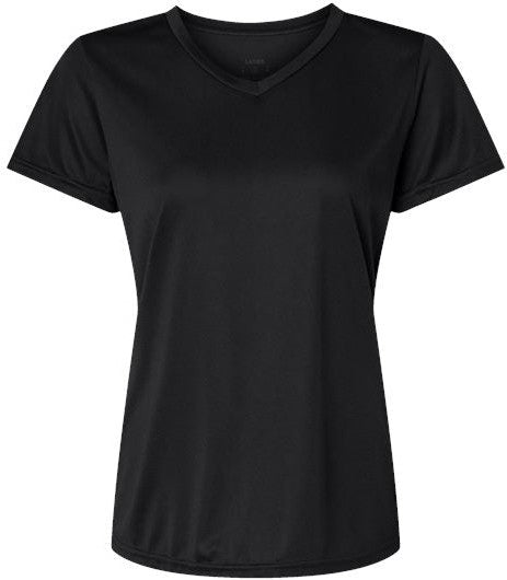no-logo Augusta Sportswear Ladies Nexgen Wicking V-Neck T-Shirt-Augusta-Black-XS-Thread Logic
