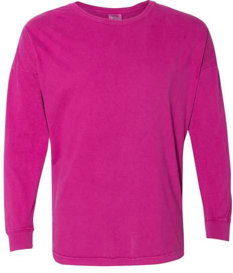 Comfort Colors Garment-Dyed Drop-Shoulder Long Sleeve T-Shirt